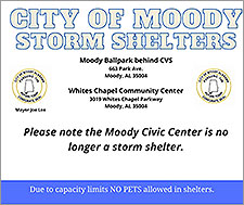 City of Moody Storm Shelters